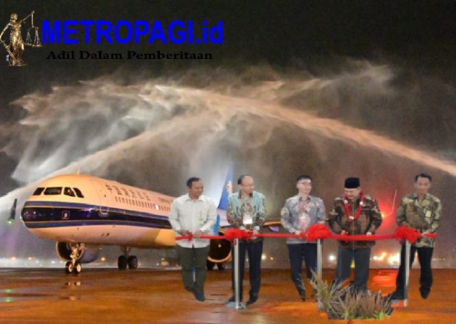 
 Pasops Satgaspam TNI AL Bandara Juanda Hadiri Inagural Flight Ceremony Maskapai China Southern Airlines.