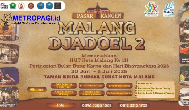 
 Ikut Semarakkan PORPROV, Forum Malang Jurnalis Hadirkan Pasar Kangen Malang Djadoel 2 di TKB Suhat