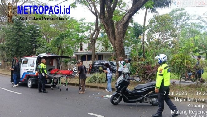 
 Kecelakaan Tunggal di Jalibar Malang, Satu Tewas dan Satu Luka Berat