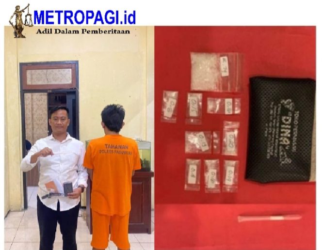 
 Satreskoba Polres Pasuruan Ringkus Petani Asal Kejayan Karena Nekat Edarkan Narkotika Jenis Sabu