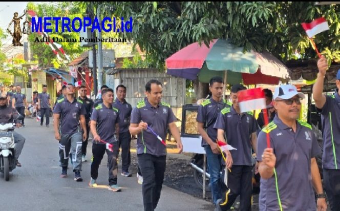 
 Penuh Kebersamaan, Jalan Sehat Rutan Bangil Warnai Peringatan Kemerdekaan Ke-80