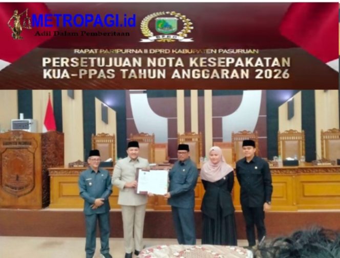 
 DPRD Kabupaten Pasuruan Tanda Tangani Nota Kesepakatan KUA PPAS Tahun 2026