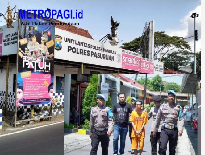 
 Kurang Dari 24 Jam, Pelaku Pelemparan Bom Molotov di Pos Lantas, Pandaan Ditangkap