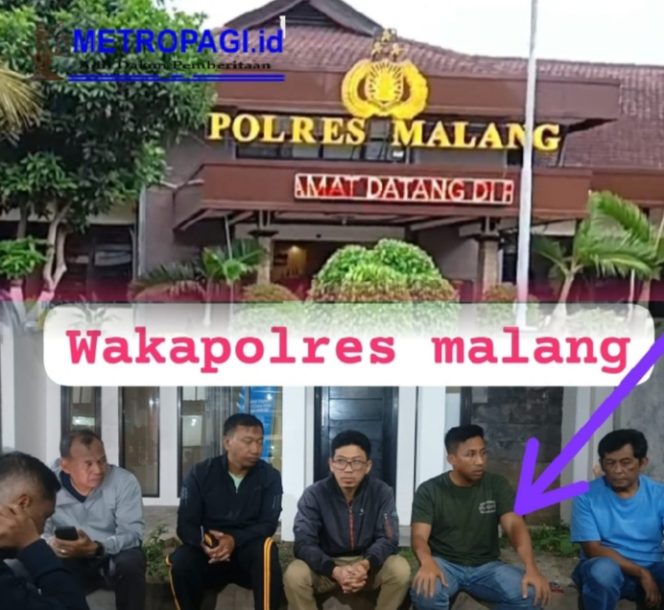 
 Wakapolres Malang Beserta Jajarannya, Jaga Rumah Anggotanya, Karena di Gruduk Warga Kepanjen