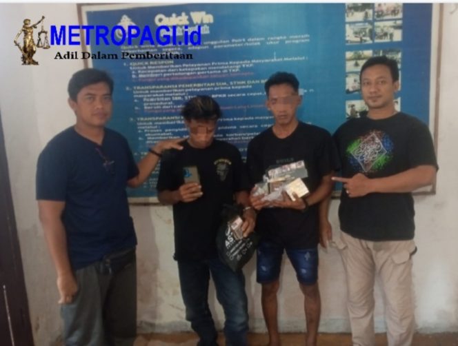 
 Dua Pelaku Curat Toko di Teluk Jati Dawang Berhasil Dibekuk Polsek Tambak Gresik