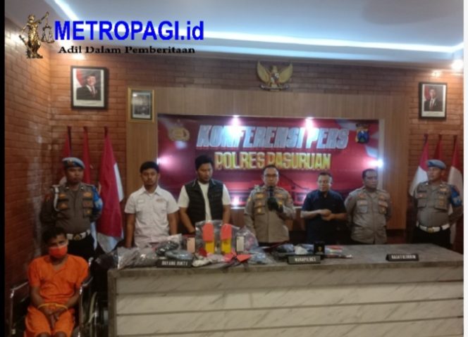
 Pria Pelempar Bondet dan Acungkan Sajam di Paserepan Berhasil Dibekuk Polres Pasuruan