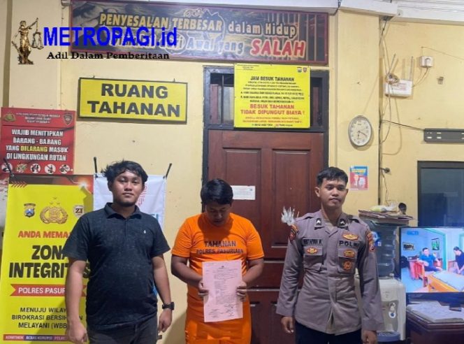 
 Polres Pasuruan Tangkap Pengedar Narkotika Jenis Sabu di Bangil, 32 Poket Berhasil Diamankan 