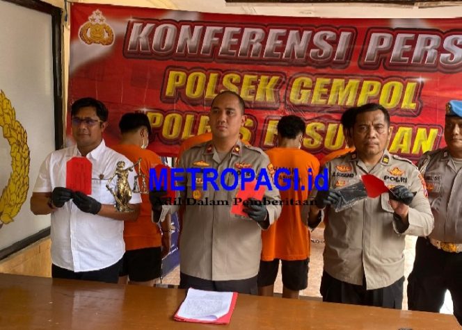 
 Polsek Gempol Ungkap Kasus Pengeroyokan, 4 Pelaku Diamankan 1 DPO