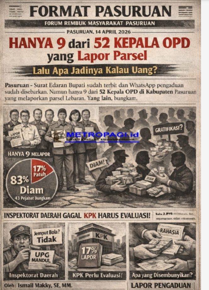 
 Hanya 9 dari 52 Kepala OPD Lapor Parsel: Jika Makanan Saja Berani Diabaikan, Bagaimana dengan Uang?