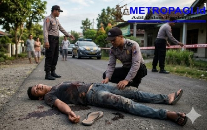 
 Door, Cek Cok Berujung Tragis, Pria Asal Prigen Terkapar Penuh Luka Tembak