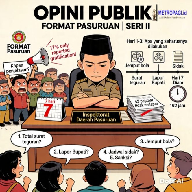 
 192 Jam Masyarakat Menunggu Jawaban Belum Ada Kepastian, Plt Inspektorat Kab. Pasuruan Diam