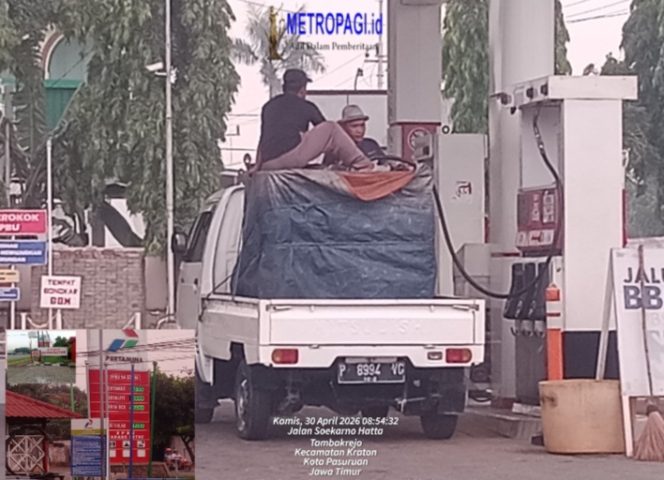 
 Dugaan Penyalahgunaan BBM Bersubsidi di SPBU 54.671.18 Karangketug Pasuruan Terekam Kamera