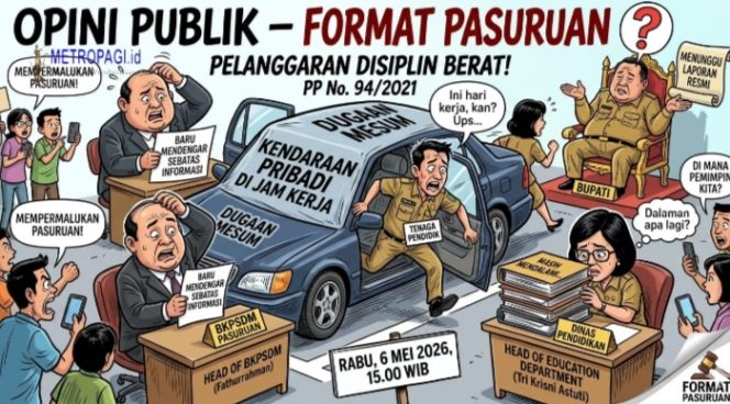
 Kendaraan Pribadi, Seragam Pemerintah, Perbuatan Mesum di Siang Bolong, Dimana Bupati, BKPSDM, dan Kepala Pribadi Pendidikan?
