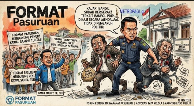 
 Kajari Sudah Bergerak, Format Dukung Penuh Ungkap Dugaan Penyelewengan Dana Banpol PDIP di Kabupaten Pasuruan