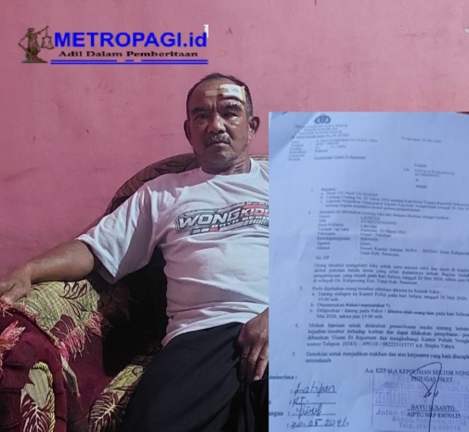 
 Kepala Dihantam Pakai Tabung LPG 3 Kg, Pria Asal Kalipucang Tutur Terkapar Tak Sadarkan Diri, Korban Lapor ke Polisi