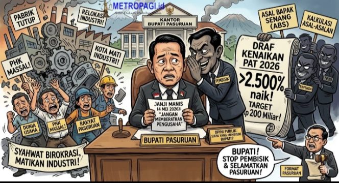 
 Opini Publik: Rencana Pajak Air Tanah Pasuruan 2026 – Siapa yang Membisiki Bupati?