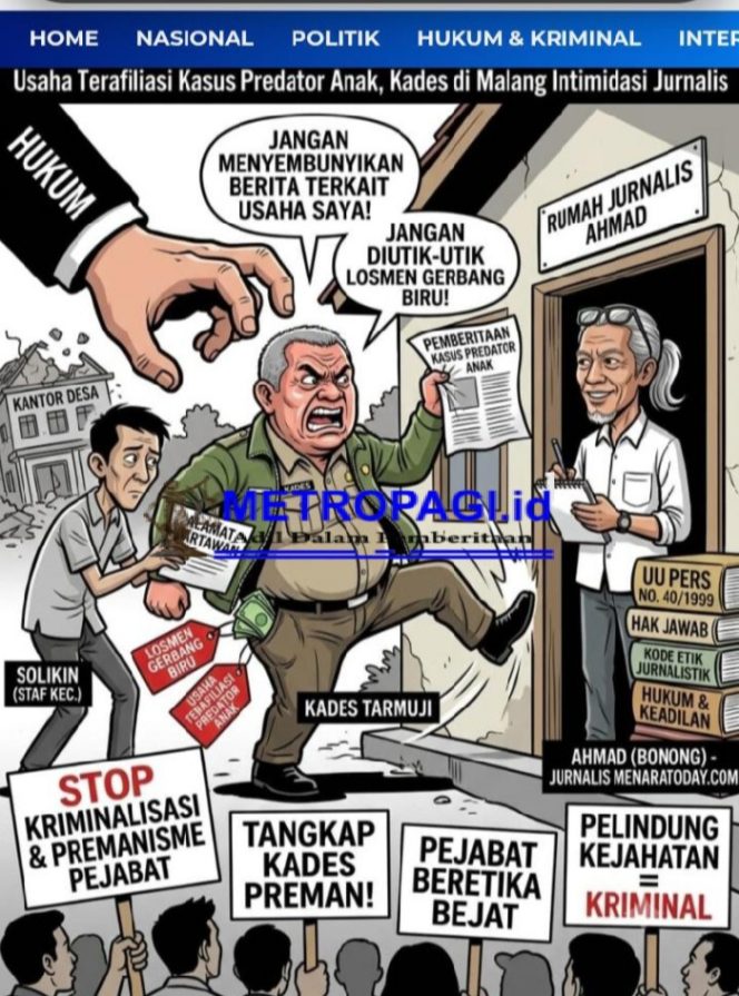 
 ​Diduga Intimidasi Wartawan, Oknum Kades Pemilik Losmen di Malang Terancam Dipolisikan