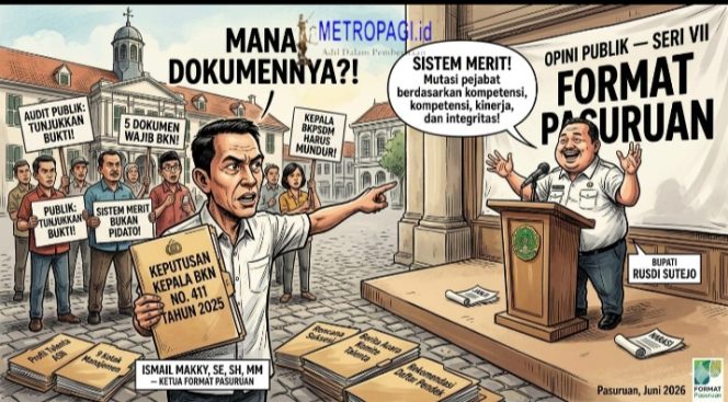 
 Sistem Merit Bukan Sekadar Pidato, Masyarakat Kab. Pasuruan Inginkan Tunjukkan Dokumennya