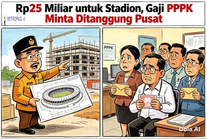 
 Rp25 Miliar untuk Stadion Tetap Jalan, Gaji PPPK Diminta Ditanggung Pusat