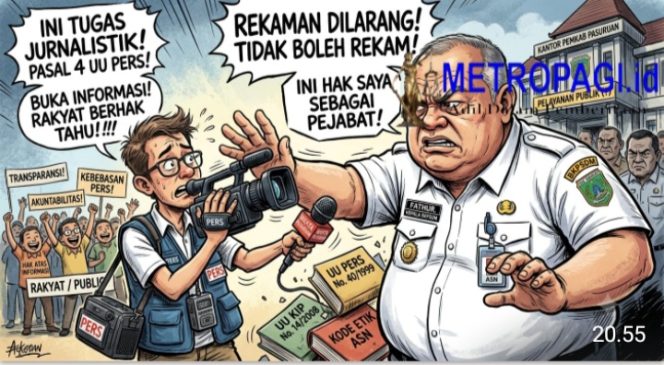 
 Mengapa Kepala BKPSDM Kab. Pasuruan Melarang Wartawan Melakukan Perekaman?