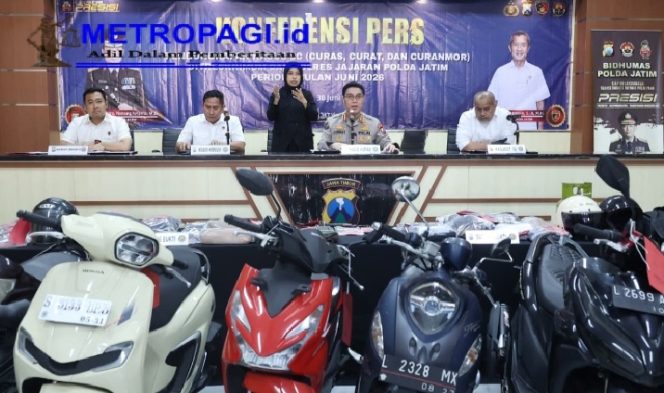 
 Polda Jatim Ungkap 195 Kasus 3C Selama Juni 2026, Amankan 222 Tersangka untuk Jaga Keamanan Masyarakat