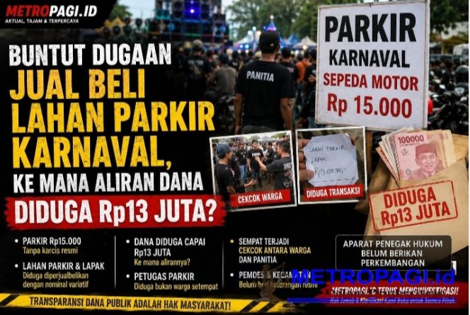 
 Buntut Dugaan Jual Beli Lahan Parkir Karnaval, Ke Mana Aliran Dana Diduga Rp13 Juta?