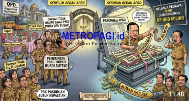 
 Kemendagri Bakal Bedah Semua APBD, Jangan Asal Klaim Tidak Mampu Bayar Gaji PPPK di Kab. Pasuruan