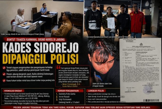 
 Buntut Tragedi Karnaval Sound Horeg di Jabung, Kades Sidorejo Dipanggil Polisi
