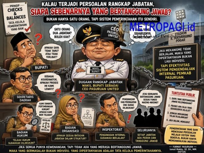 
 Persoalan Rangkap Jabatan di Lingkungan Pemkab Pasuruan, Siapa Yang Bertanggung Jawab?