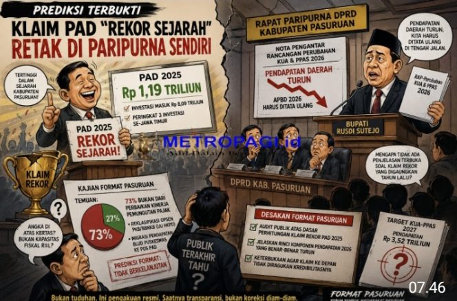 
 Prediksi Terbukti, klaim PAD “Rekor Sejarah” Retak di Paripurna Sendiri