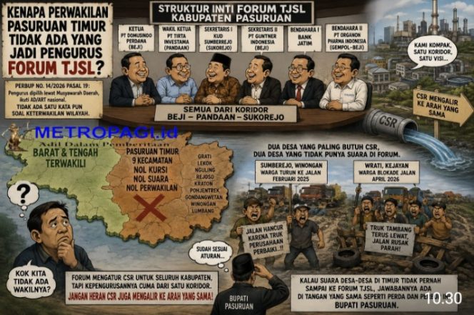 
 KENAPA PERWAKILAN PASURUAN TIMUR TIDAK ADA YANG JADI PENGURUS FORUM TJSL?