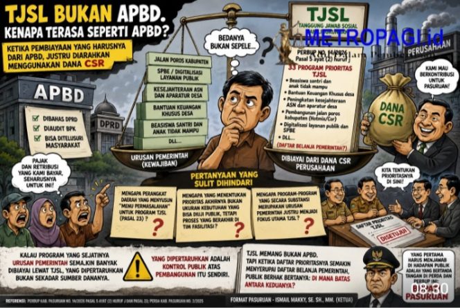
 TJSL BUKAN APBD, KENAPA TERASA SEPERTI APBD?