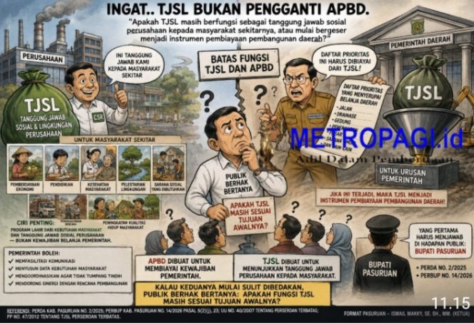 
 INGAT… TJSL DI KABUPATEN PASURUAN BUKAN PENGGANTI APBD