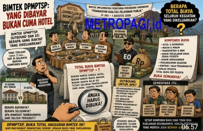 
 Bimtek DPMPTSP: Yang Dibayar Bukan Cuma Hotel, Outbound, dan EO, Berapa Uang Rakyat yang Dikeluarkan?