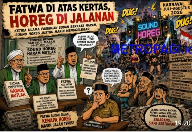 
 Ketika Ulama Pasuruan Sudah Berkata Haram, Sound Horeg Justru Makin Menggelegar di Kabupaten Pasuruan