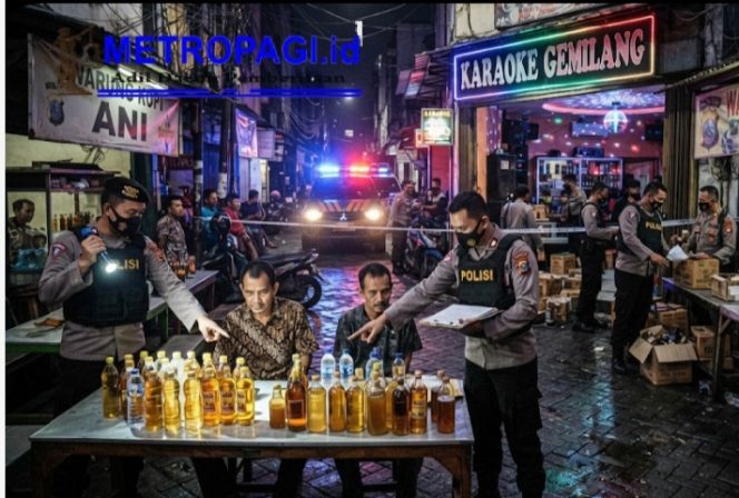 
 Dikabarkan Sejumlah Warung di Kecamatan Sukorejo Digerebek, Polisi Sita Puluhan Botol Miras Oplosan dan Berbagi Merek