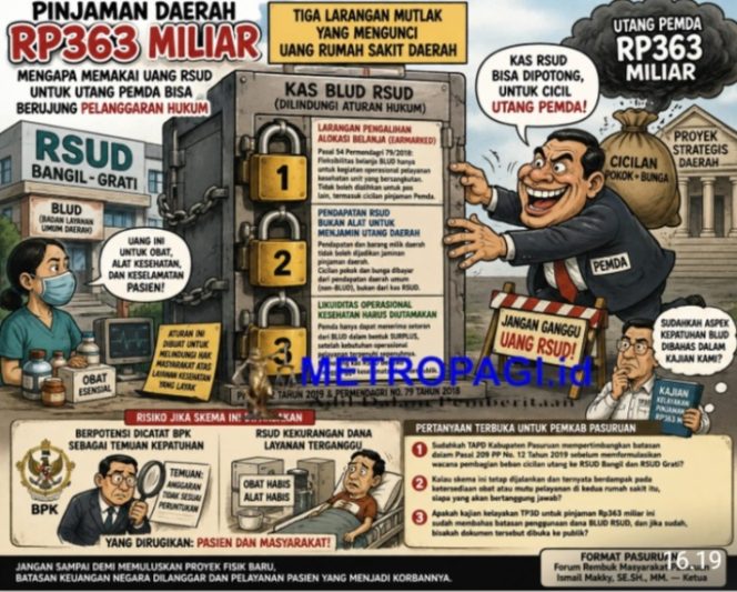 
 Pinjaman Daerah Rp363 Miliar, Bedah Aturan, Mengapa Memakai Uang RSUD untuk Utang Pemda Bisa Berujung Pelanggaran Hukum?