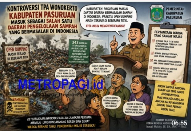 
 Kabupaten Pasuruan Masuk Sebagai Salah Satu Daerah Pengelolaan Sampah yang Bermasalah di Indonesia