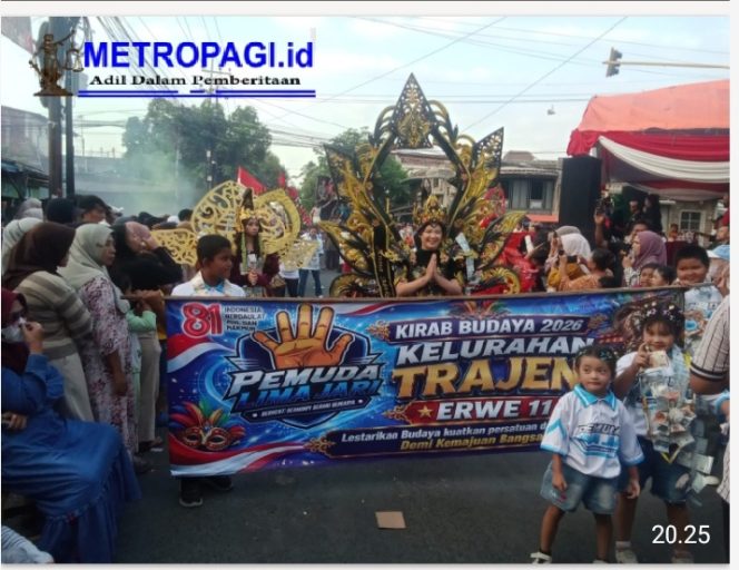 
 Karnaval RW 11 Meriahkan HUT ke-81 RI, RT 01–04 Tampilkan Tema Koboi, Dayak dan Baju Tradisional, Diiringi Sound System Horeg