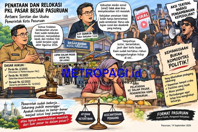 
 Penataan dan Relokasi Pedagang Kaki Lima (PKL): Antara Sorotan dan Usaha Pemerintah Kota Pasuruan