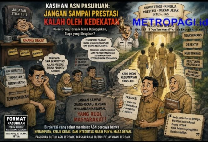 
 KASIHAN NASIB ASN PASURUAN, JANGAN SAMPAI PRESTASI KALAH OLEH KEDEKATAN