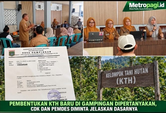 
 PEMBENTUKAN KTH BARU DI GAMPINGAN DIPERTANYAKAN, CDK DAN PEMDES DIMINTA JELASKAN DASARNYA