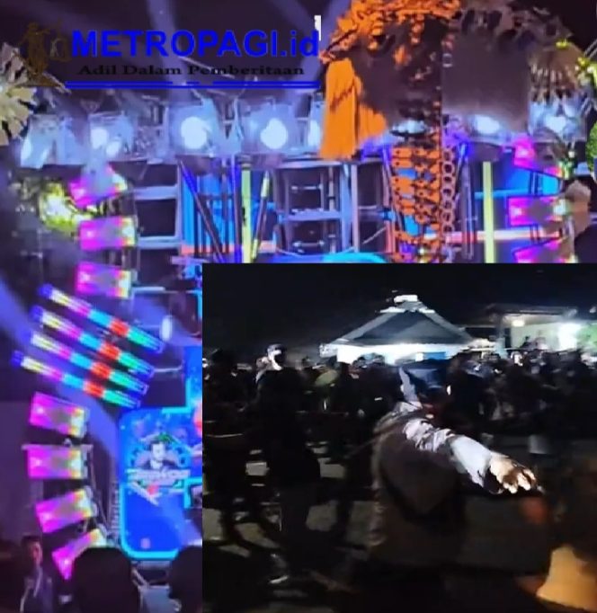 
 Acara Sound Horeq di Desa Bulusari Ricuh, Penonton Saling Baku Hantam